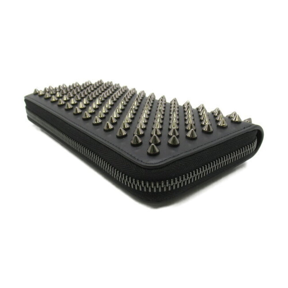 Christian Louboutin Panettone Studded Wallet Calfskin Leather Black - Picture 3 of 7